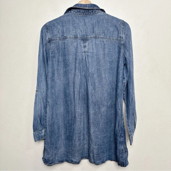 Cloth & Stone Womens Xsmall Chambray Button Shirt - Picture 16 of 16